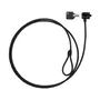 Tooq Cable de Seguridad T-LOCK con Llave, 1.5 metros, Gris Oscuro